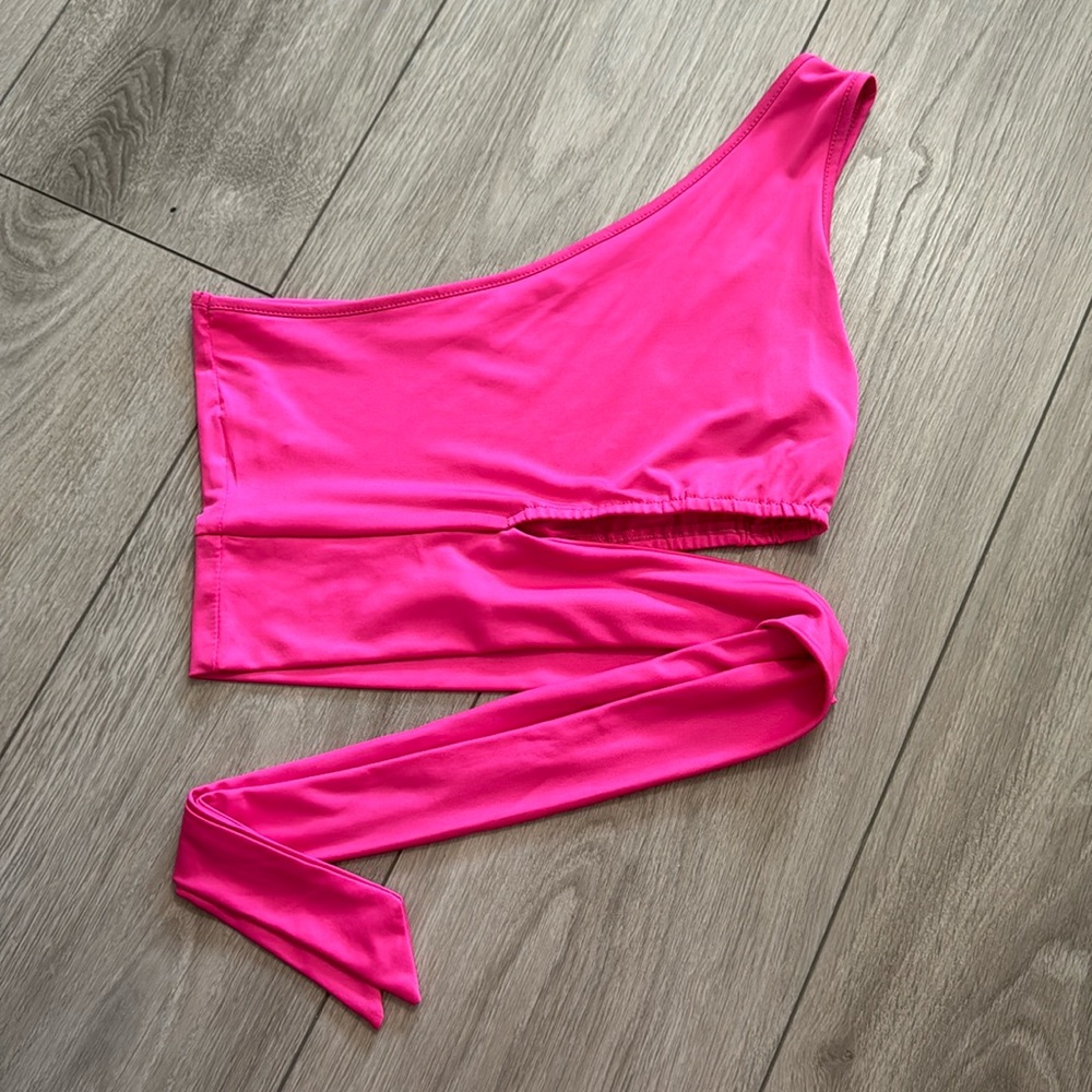 Pink cross body tank
